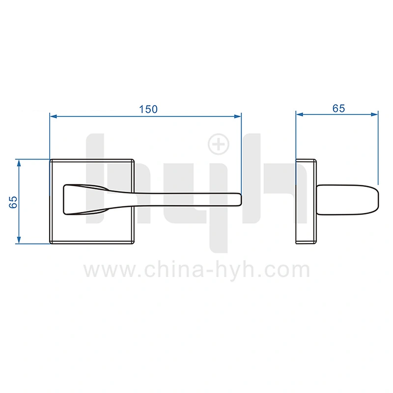 Passage Door Lock Made of Zinc Alloy for Interior Door